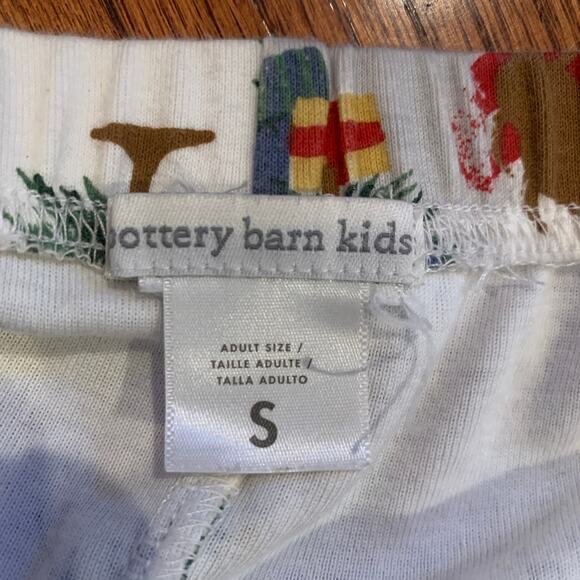 Pottery Barn Kids Santa Sled Christmas Pajama Set | White Red | Small - Picture 7 of 11